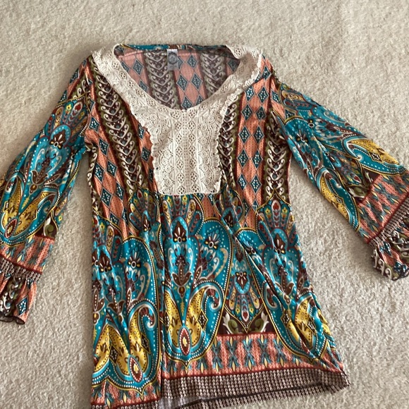 Tunic top medium funky 70’s flare - Picture 10 of 10
